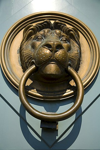 Door handle of the Castle , Budapest, Hungary, Southeast Europe, Europe,