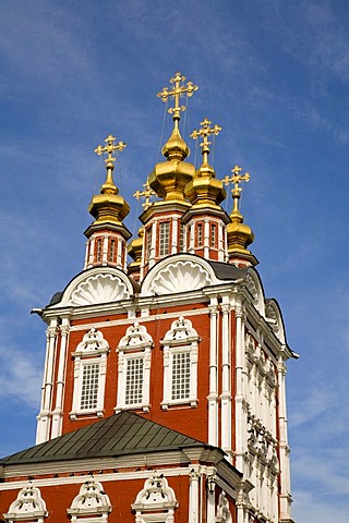 New Maidens Monastery Tower of the Gate Church, Moscow, Russia, East Europe, Europe