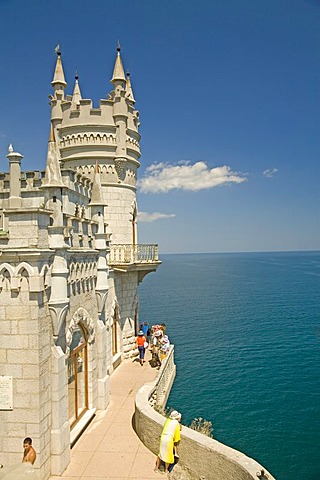 The Castle Swallow Nest at the Cape Air-Todor, Jalta, Crimea, Ukraine, South-Easteurope, Europe,