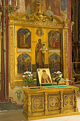 Interior of the Holy Spirit Church, Sergiyev Posad, Moscow Oblast, Russia