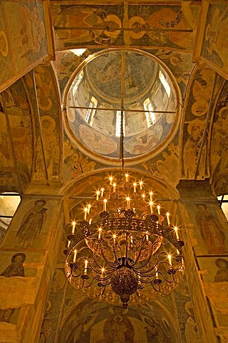 Transfiguration of the Saviour monastery, interior of the church, Yaroslavl, Russia