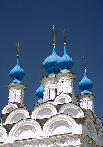 Towers of the Mary annunciation convent. Murom, Russia