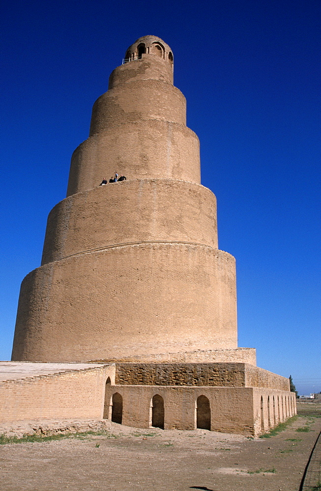 Spiral minaret of the Great Mosque (Jami al-Kabir), Samarra, Iraq, Middle East