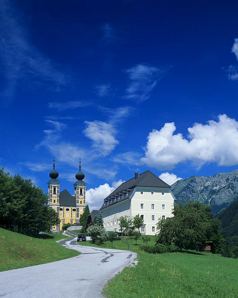 Chuch of pilgrimage Frauenberg, Admont, Gesaeuse National Park, Styria, Austria