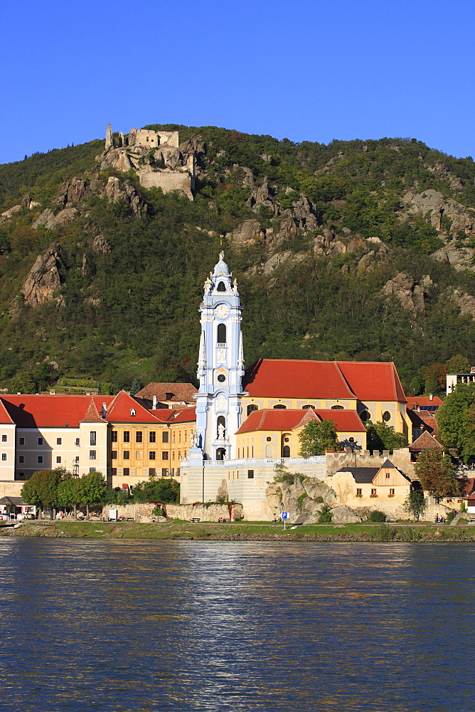 Church in Duernstein at Danube river, Austria, Lower Austria, Wachau Region