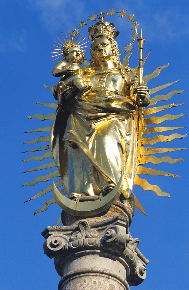 Statue of Holy Mary, Waidhofen/Ybbs, Mostviertel Region, Lower Austria, Austria