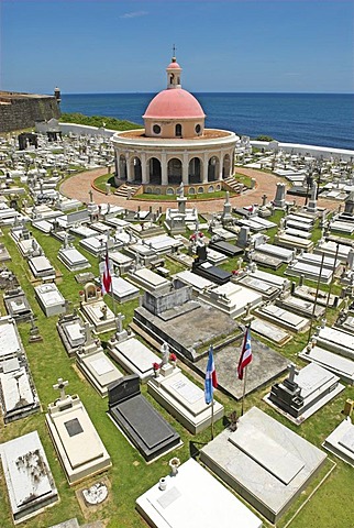 Cemetery at El Morro fortress, San Juan, Puerto Rico