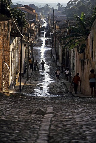 Street after a thunderstorm, Trinidad, Cuba