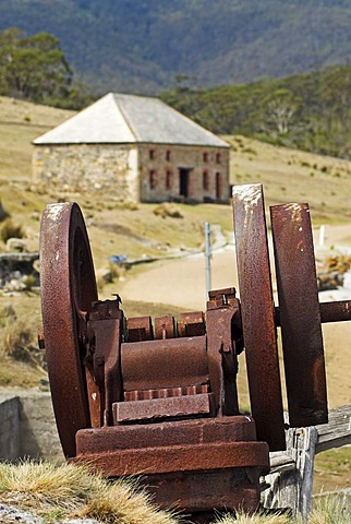 Historic architecture in the penal colony of Darlington, Maria Island National Park, Tasmania, Australia