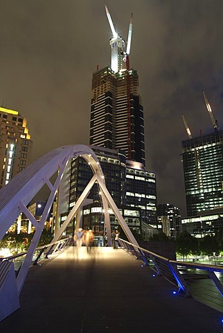 Bridge above the Yarra river, Victoria, Melbourne, Australia