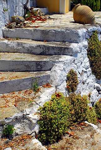 Old stairs, Fiscardo, Kefalonia, Ionian Islands, Greece