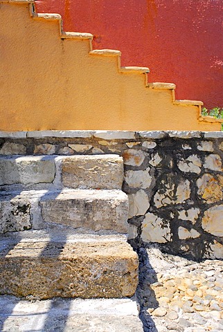 Stairs, Fiscardo, Kefalonia, Ionian Islands, Greece