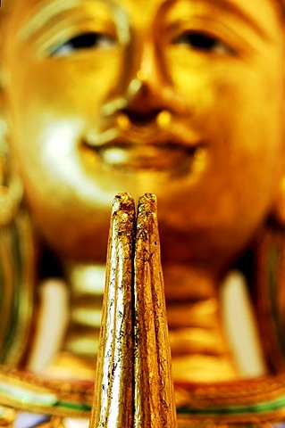 Statue of a Buddha, detail