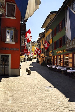 Augustiner Gasse, alley, Zurich, Switzerland, Europe