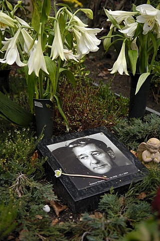 Grave of helmut Newton in Berlin, Germany