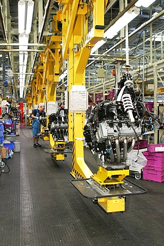 Production, BMW motorcycle factory in Berlin, Germany