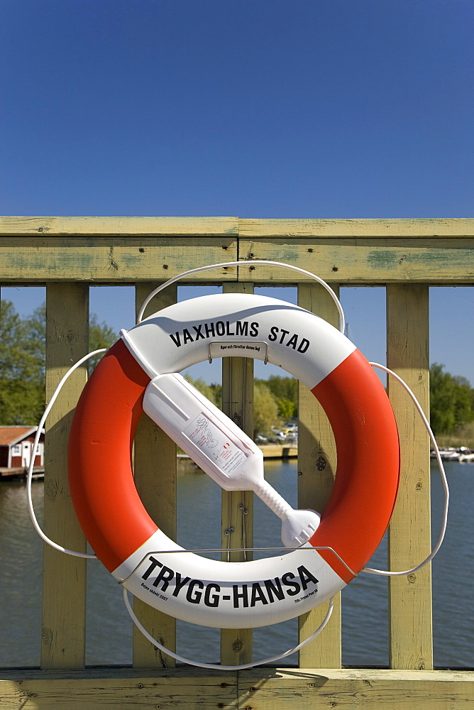 Lifebuoy, Vaxholm, Sweden, Scandinavia, Europe