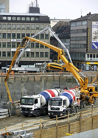 Construction site, Essen, North Rhine-Westphalia, Germany