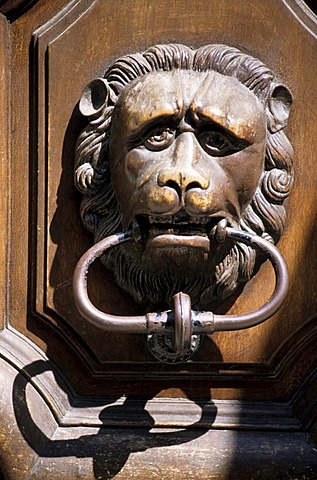 DEU, Germany : Lionhead doorknocker