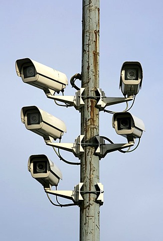 DEU, Germany, Huenxe: Surveillance cameras, CCTV