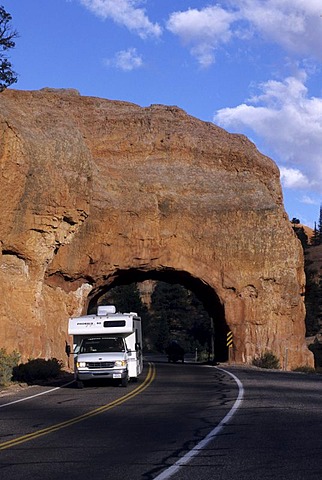 USA, United States of America, Utah: Red Rock Canyon Traveliing in a Motorhome, RV, through the west of the US.