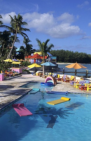 BHS, Bahamas, New Povidence, Nassau: Compass Point Hotel and resort. Independent state in the West Indies, member of Comonwealth of Nations.