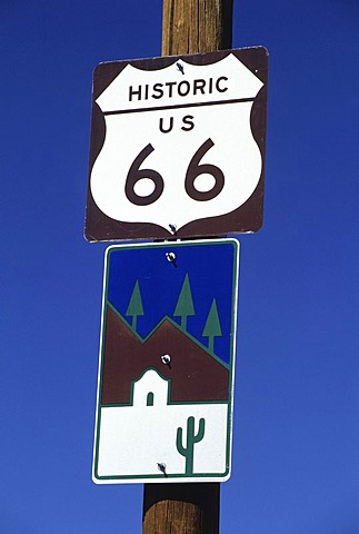 USA, United States of America, Arizona: Historic Route 66, near Seligman.