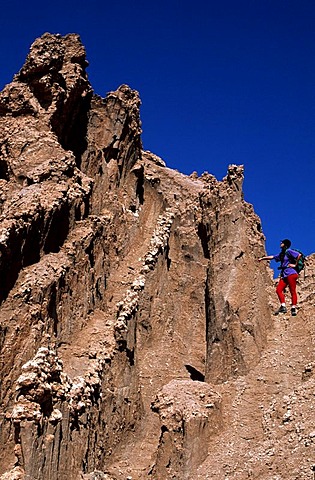 CHL, Chile, Atacama Desert: trekking tour in the Cordillera de la Sal.