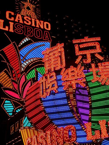 MAC, Macau: Macau wants to be the new Vegas. Casinos as the "Lisboa" have been there for decades; now the West's gambling companies are trying to stake their claims.