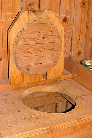 Wooden toilet