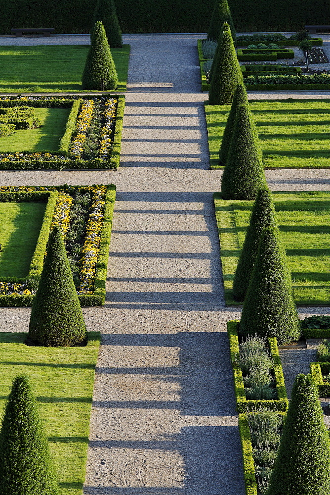 Terrace Garden, Kamp Abbey, reconstructed baroque garden, Kamp-Lintfort, Lower Rhineland, North Rhine Westphalia, Germany, Europe