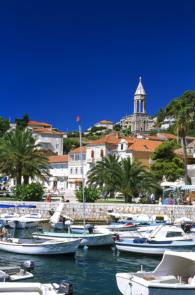 Harbour, Hvar, Hvar Island, Dalmatia, Dalmatian Coast, Croatia