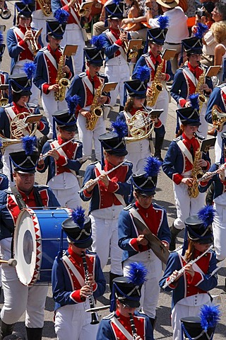 Historical parade, Rakoczi Festival, Bad Kissingen, Rhoen, Lower Franconia, Bavaria, Germany, Europe