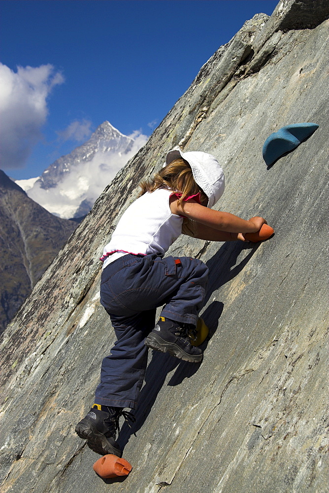 Climbing child