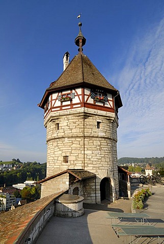 Schaffhausen - the tower from the munot castle - Switzerland, Europe.