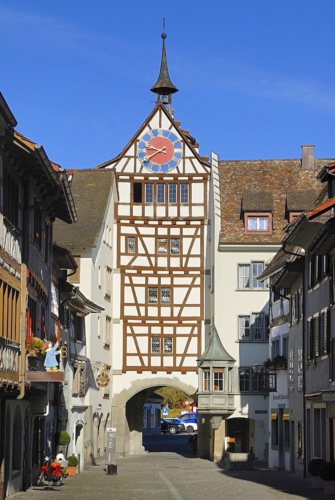 Gate, Stein am Rhein, Schaffhausen Canton, Switzerland, Europe