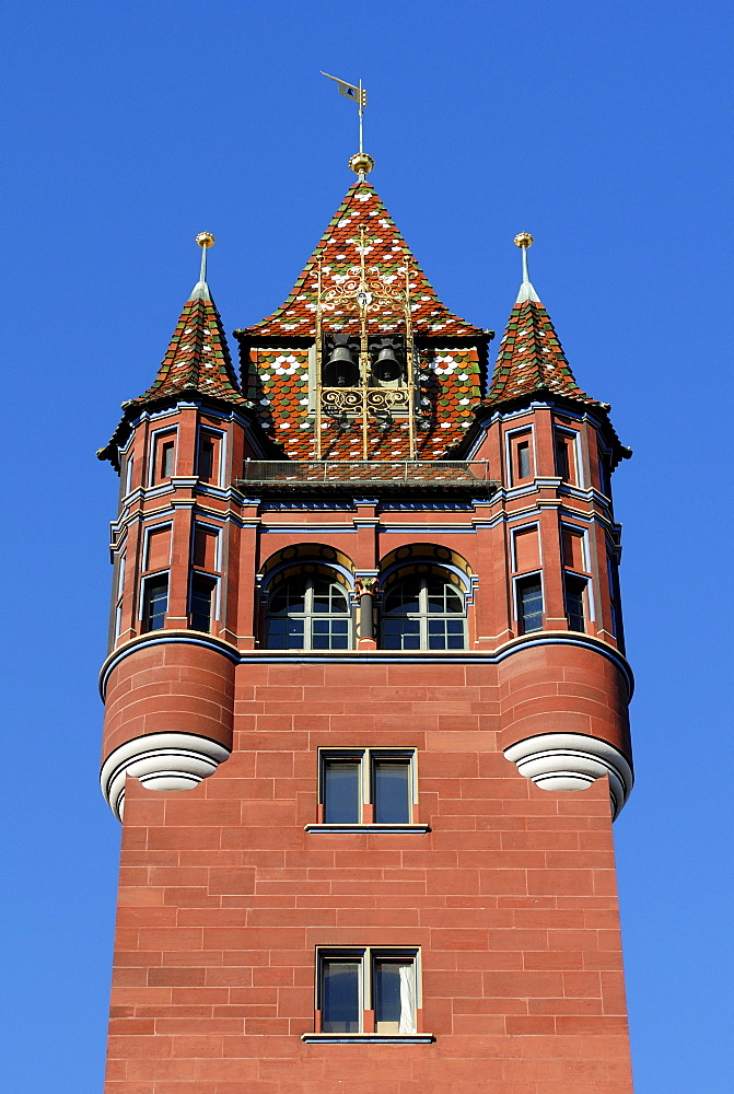 Detail, Town Hall, Basel, Canton of Baselstadt, Switzerland, Europe