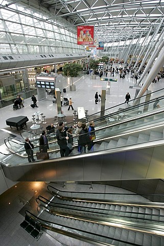 Air terminal of the airport from Duesseldorf, Nordrhein-Westfalen, Germany,