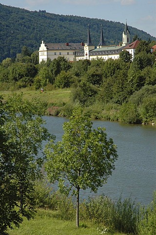 Riedenburg at the Main Danube channel in the Altmuehltal, Bavaria