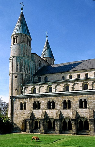 The church in the town Gernrode, Germany