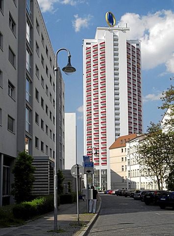 Winter garden skyscraper in Leipzig, Germany