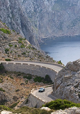 Cap de Formentor, mountain road, Majorca, Balearic Islands, Spain