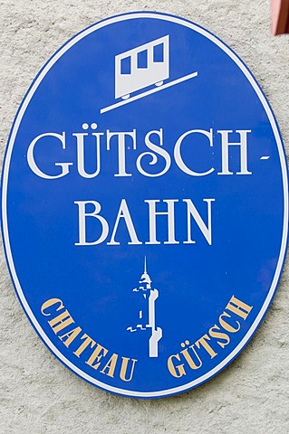 Sign Guetschbahn, Lucerne, Switzerland