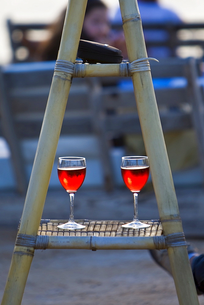 Wine glasses, Ibiza, Balearic Islands, Spain