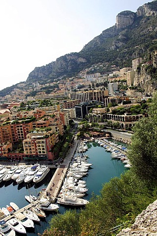 View on Monaco with harbor