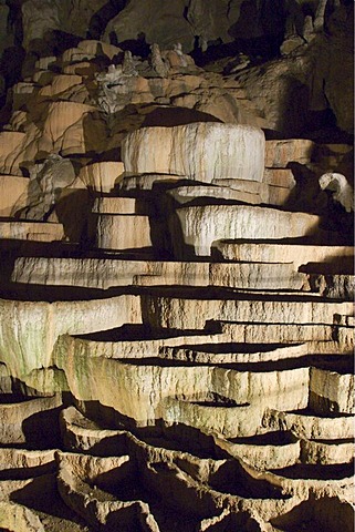 Sinter terraces in the Skocjan caves - Slovenia