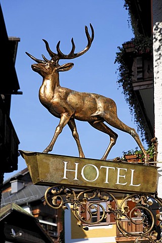 Hotel "Seebockenhotel zum Weissen Hirschen" in St. Wolfgang, Salzkammergut, Upper Austria