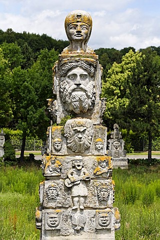 Max Buchhauser garden, Regensburg, Upper Palatinate, Bavaria, Germany