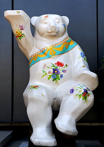 Statue of a bear, "United Buddy Bears", Berlin, Germany, Europe