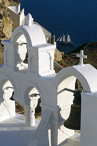 Church, Oia, Santorin, Cyclades, Greece